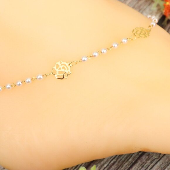 "Elegant Handmade Anklet – Delicate Jewelry for Women, MAR091673 - Picture 3 of 10